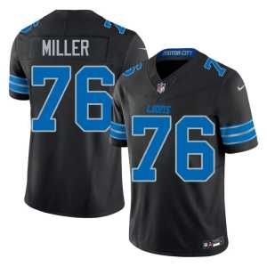 #76 Player Black DET Blake Miller Men Jersey 230063-521 - Image 1