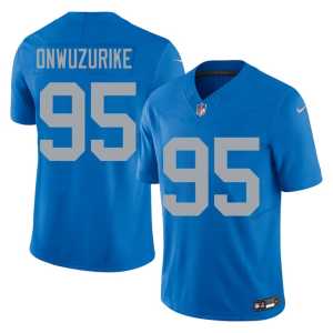 #95 Levi Onwuzurike Blue Game Silver Rush Men Alternate Jersey 390068-588 - Image 1