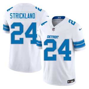 #24 NIL Loren Strickland White Men's DL Jersey 284658-910 - Image 1