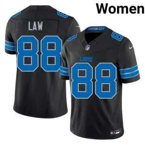 #88 Black Silver Rush Womens Kendrick Law Replica Jerseys 436708-897 - Image 1