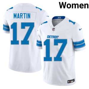 #17 NIL Tay Martin Womens Lions White Jerseys 507021-520 - Image 1