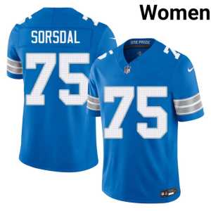 #75 Colby Sorsdal Women's 2026 Silver Rush Blue Jerseys 424231-555 - Image 1