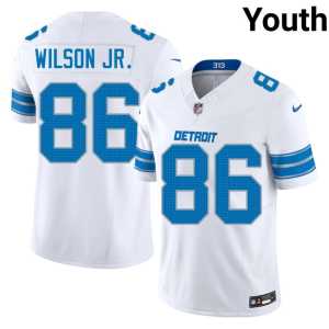 #86 Youth Player Silver Rush Cedrick Wilson Jr. White Jersey 312279-456 - Image 1