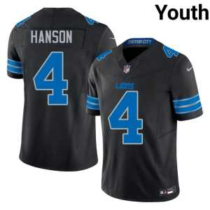 #4 Youth Silver Rush NIL Black Jason Hanson Jersey 464858-885 - Image 1