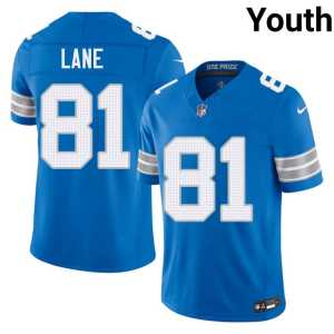#81 Youth DET Dick Lane Blue Player Jerseys 907854-174 - Image 1
